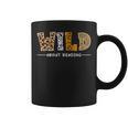 Wild About Reading Books Lovers Library Day English Teacher Graphic Print Coffee Mug Wild About Reading Books Lovers Library Day English Teacher Graphic Print Coffee Mug