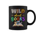 Wild About Reading Books Reader Bookworm Animals Book Lover Graphic Print Coffee Mug Wild About Reading Books Reader Bookworm Animals Book Lover Graphic Print Coffee Mug