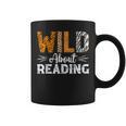 Wild About Reading Books Reader Lover Animals Leopard Zebra Graphic Print Coffee Mug Wild About Reading Books Reader Lover Animals Leopard Zebra Graphic Print Coffee Mug