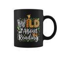 Wild About Reading Books Reader Lover Librarian Bookworm Graphic Print Coffee Mug Wild About Reading Books Reader Lover Librarian Bookworm Graphic Print Coffee Mug