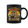 Wild About Reading Cheetah Book Leopard Print Kids Boys Girl Graphic Print Coffee Mug