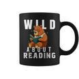 Wild About Reading Love Books Nerd Bookworm Librarian Graphic Print Coffee Mug