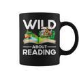 Wild About Reading Lovers Avid Readers Bookworms Book Lovers Graphic Print Coffee Mug