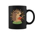 Wildlife Forest Animal Book Reading Bookworm Hedgehog Graphic Print Coffee Mug