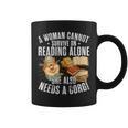 A Woman Cannot Survive On Reading Alone Corgi Book Graphic Print Coffee Mug A Woman Cannot Survive On Reading Alone Corgi Book Graphic Print Coffee Mug