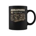 Women's Abibliophobia Ruined My Wallet Book Lover Graphic Print Coffee Mug