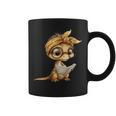 Women's Baby Lizard Small Book Reading Reptile Graphic Portrait Graphic Print Coffee Mug Women's Baby Lizard Small Book Reading Reptile Graphic Portrait Graphic Print Coffee Mug