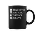Women's Drink Coffee Read Book Take Naps Books Pajamas Graphic Print Coffee Mug Women's Drink Coffee Read Book Take Naps Books Pajamas Graphic Print Coffee Mug
