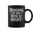 Women's Fantasy Books Reading Time Dragons By Day Wine By Night Graphic Print Coffee Mug Women's Fantasy Books Reading Time Dragons By Day Wine By Night Graphic Print Coffee Mug