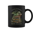 Women's I'm Not A Bookworm I'm A Book Dragon Literary Dragon Reader Graphic Print Coffee Mug
