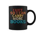 Women's I Lift So I Can Carry More Books Reading Lovers Workout Graphic Print Coffee Mug