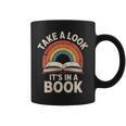 Women's Take A Look Its In A Book Reading Graphic Print Coffee Mug