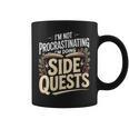 Women's Im Not Procrastinating Im Doing Side Quests Book Lover Graphic Print Coffee Mug