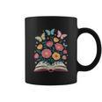 Women's Open Book Flowers Butterflies Blooming Saying Graphic Print Coffee Mug