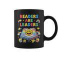 Women's Readers Are Leaders Reading Book Lovers Teacher Rainbow Kids Graphic Print Coffee Mug