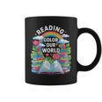 Women's Reading Colors Our World Rainbow Books Kids Graphic Print Coffee Mug