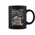 Women's Reading Is My Favorite Sport Reader Book Lovers Graphic Print Coffee Mug