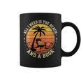 Women's Retro Beach Book Lover Vacation All I Need Is THE Beach And Graphic Print Coffee Mug
