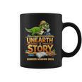Women's Unearth a Story Dinosaur Reading Books Summer 2026 Graphic Print Coffee Mug Women's Unearth a Story Dinosaur Reading Books Summer 2026 Graphic Print Coffee Mug