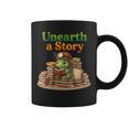 Women's Unearth a Story Summer 2026 Dinosaur Reading Books Dino Graphic Print Coffee Mug