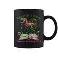 Women's Unearth A Story Summer Reading 2026 Dinosaur Book Floral Graphic Print Coffee Mug Women's Unearth A Story Summer Reading 2026 Dinosaur Book Floral Graphic Print Coffee Mug