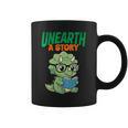 Women's Unearth a Story Summer Reading 2026 Triceratops Dino Book Graphic Print Coffee Mug Women's Unearth a Story Summer Reading 2026 Triceratops Dino Book Graphic Print Coffee Mug