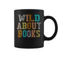 Women's Wild About Books Reading Animal Book Lover Teacher Graphic Print Coffee Mug Women's Wild About Books Reading Animal Book Lover Teacher Graphic Print Coffee Mug
