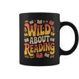 Women's Wild About Reading Zoo Animals For Bookworm Book Reader Graphic Print Coffee Mug