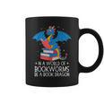 In A World Full Of Bookworms Be A Book Dragon Reading Graphic Print Coffee Mug