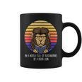 In A World Full Of Bookworms Be A Book Lion Dragon Reading Graphic Print Coffee Mug