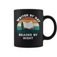 Writer By Day Reader By Night Write Cool Book Lover Graphic Print Coffee Mug