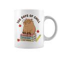 100 Days Of Chill Cute Capybara School Book Lover Graphic Print Coffee Mug