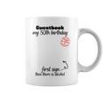 30th Birthday Man Woman Guest Book Party Round Birthday Graphic Print Coffee Mug