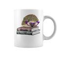 Adorable Hedgehog Book Nerd Tee Shirt Graphic Print Coffee Mug