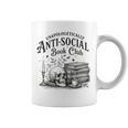 Anti-Social Book Club Bookish Introvert Readers Graphic Print Coffee Mug