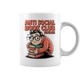 Anti Social Book Club Vintage Retro Reader Art Graphic Print Coffee Mug