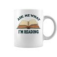 Ask Me What I'm Reading Graphic Print Coffee Mug