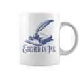 Author Writer Dark Academia Etched In Ink Book Library Graphic Print Coffee Mug
