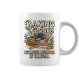 Baking And Books Because Murder Is Illegal Sarcastic Performance Graphic Print Coffee Mug Baking And Books Because Murder Is Illegal Sarcastic Performance Graphic Print Coffee Mug