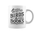 Birding Bird Watcher Birder Easily Distracted By Birds Books Graphic Print Coffee Mug