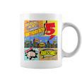 Birthday Boys Shirt Age 5 Superhero Comic Book Theme Party Graphic Print Coffee Mug