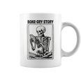 Bone-Dry Story Skeleton Reading Book Lovers Bookworm Book Graphic Print Coffee Mug