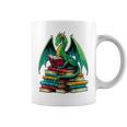 Book Dragon Reading Books Graphic Print Coffee Mug Book Dragon Reading Books Graphic Print Coffee Mug