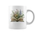 Book Flowers Reading Book Lover Graphic Print Coffee Mug