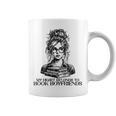 Book Lover Bent Over a Book Graphic Print Coffee Mug
