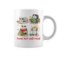 Book Lover Opossum Reading Squad Bookish Feral But Well-Read Graphic Print Coffee Mug