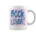 Book Lover Reading Enthusiast Bold Stripes Comfort Colors Crop Top Graphic Print Coffee Mug