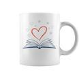 Book Reading Love Heart Library Graphic Print Coffee Mug