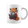 Book Reading Red Panda Reader Animal Cute Red Panda Premium Tri-Blend Graphic Print Coffee Mug