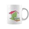 Bookasaurus T-Rex Reading Dinosaur Book PunShirt Graphic Print Coffee Mug